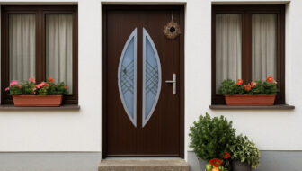 Пример дизайна двери с HPL-панелью